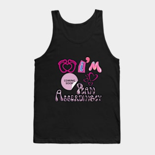 gender reveal of baby girl Tank Top